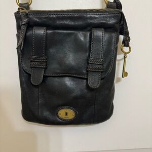 Fossil black crossbody